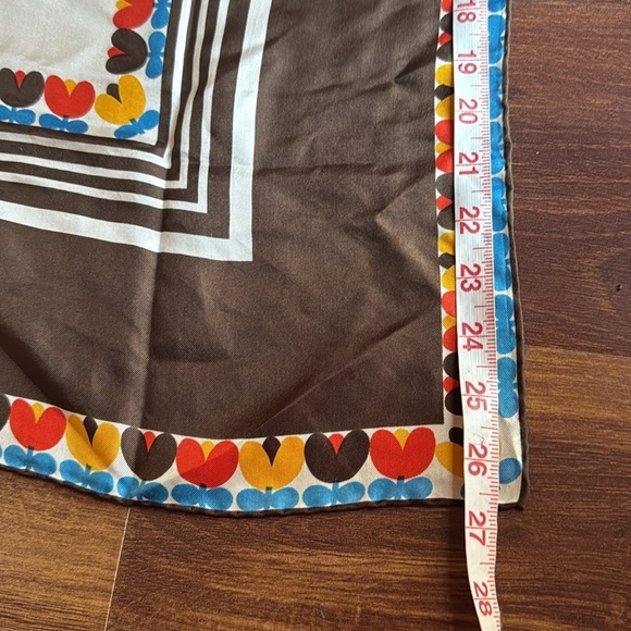 Echo Silk Flower design Scarf - Picture 6 of 6